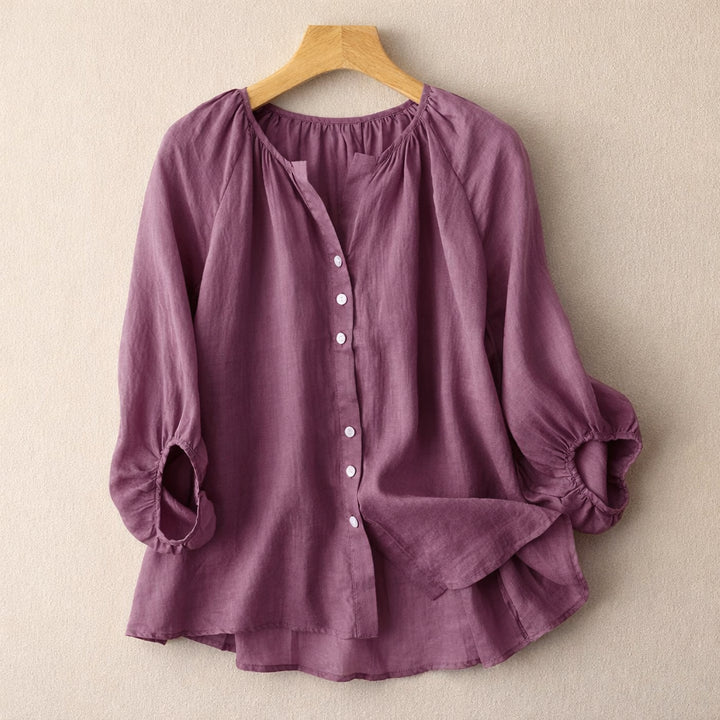Sofia Linen Blouse
