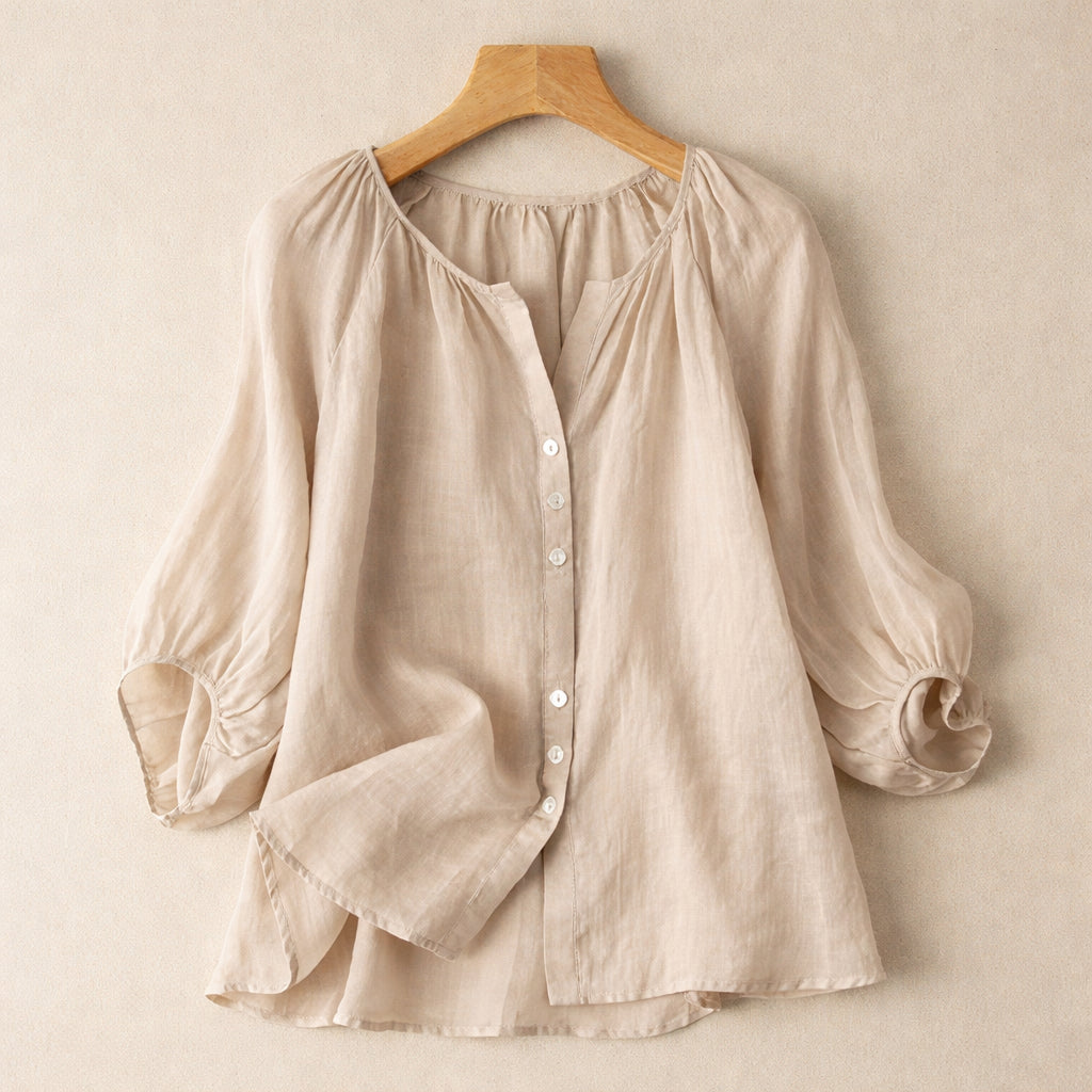 Sofia Linen Blouse