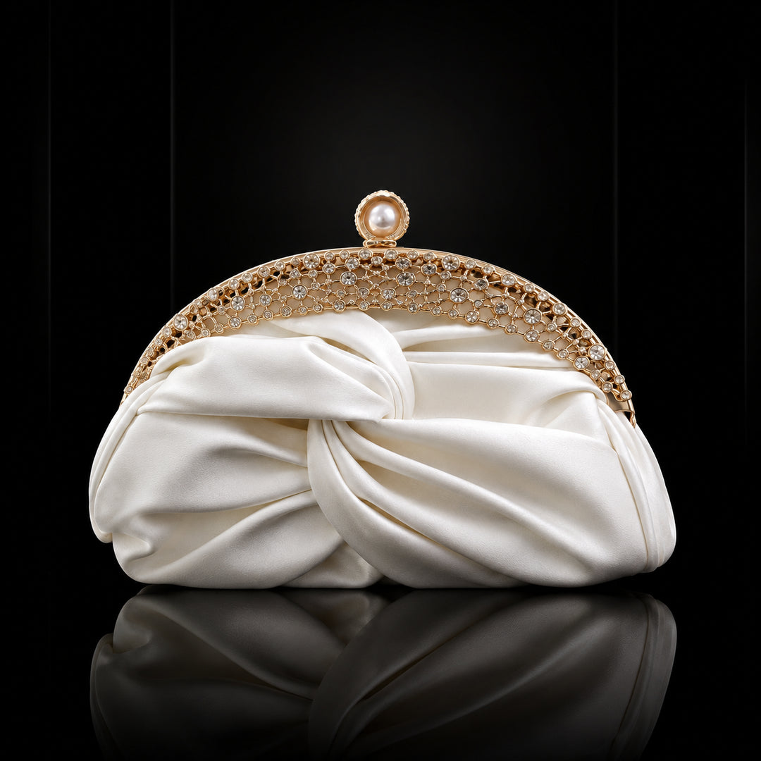 Amara Satin Clutch Bag