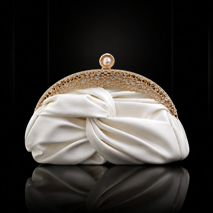 Amara Satin Clutch Bag