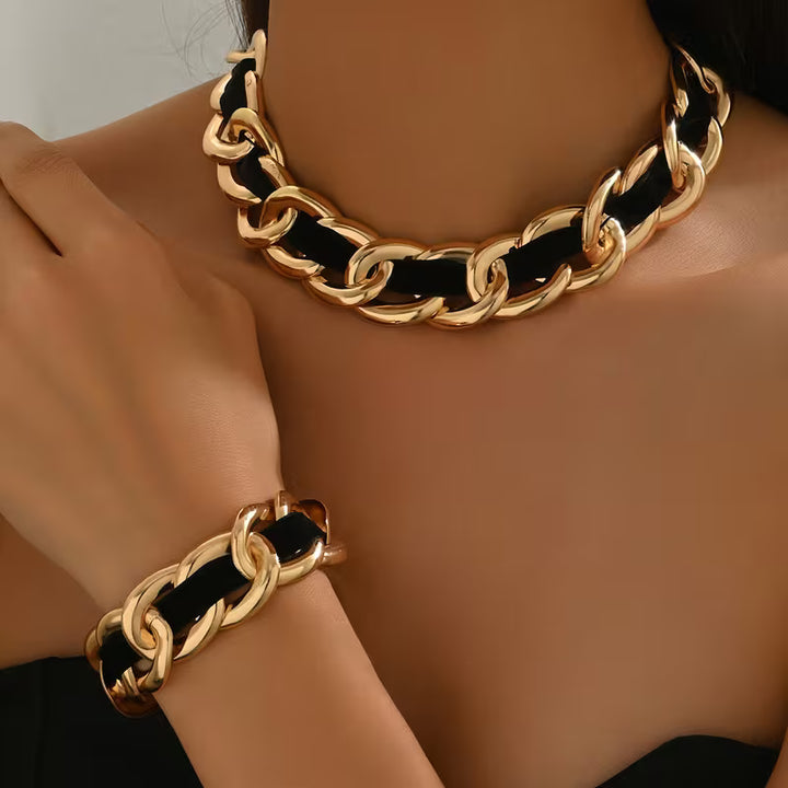 Celeste Link Necklace Set