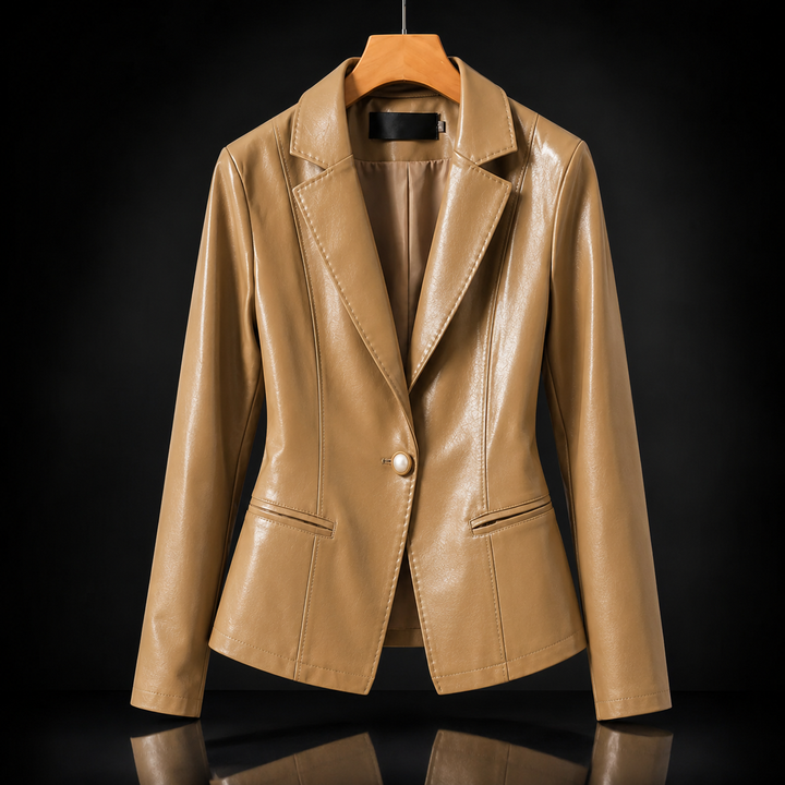 Rivera Lambskin Leather Blazer