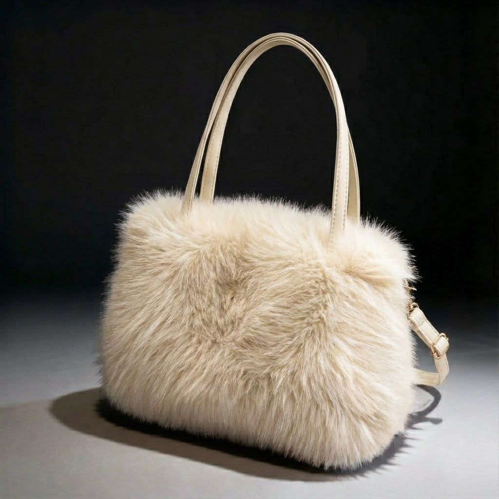 Siberian Aurora Fur Handbag