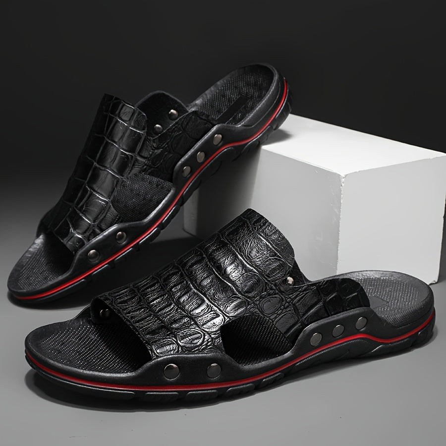 Arlo Leather Slides