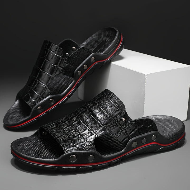 Arlo Leather Slides