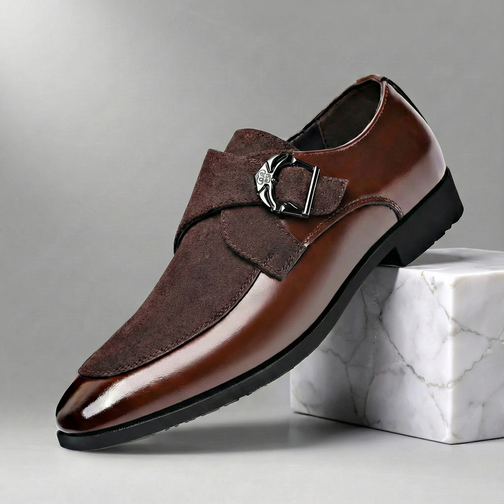 Brooklyn Leather Monk Strap Shoes