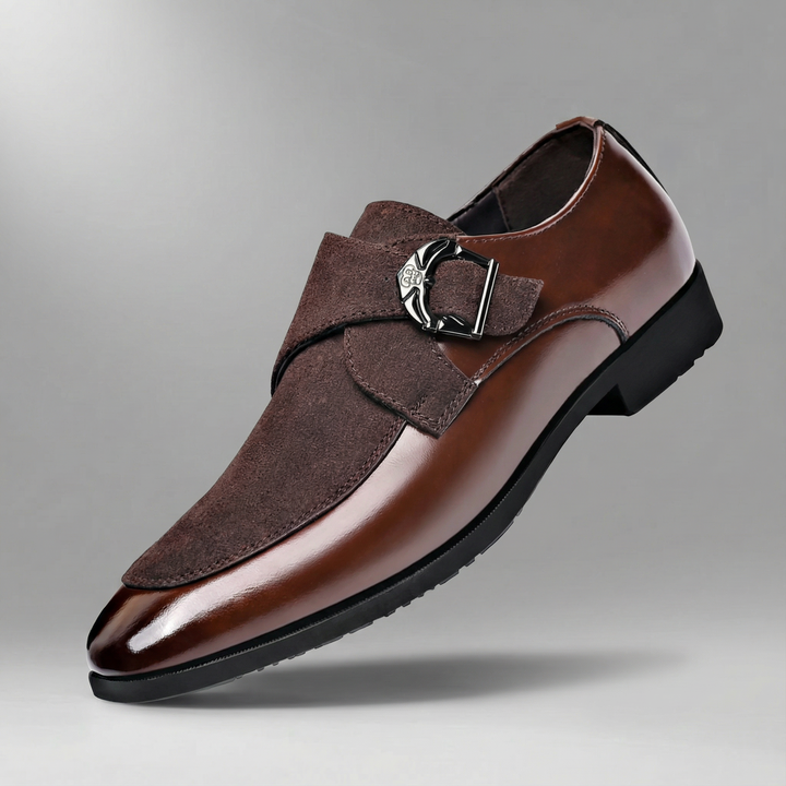 Brooklyn Leather Monk Strap Shoes