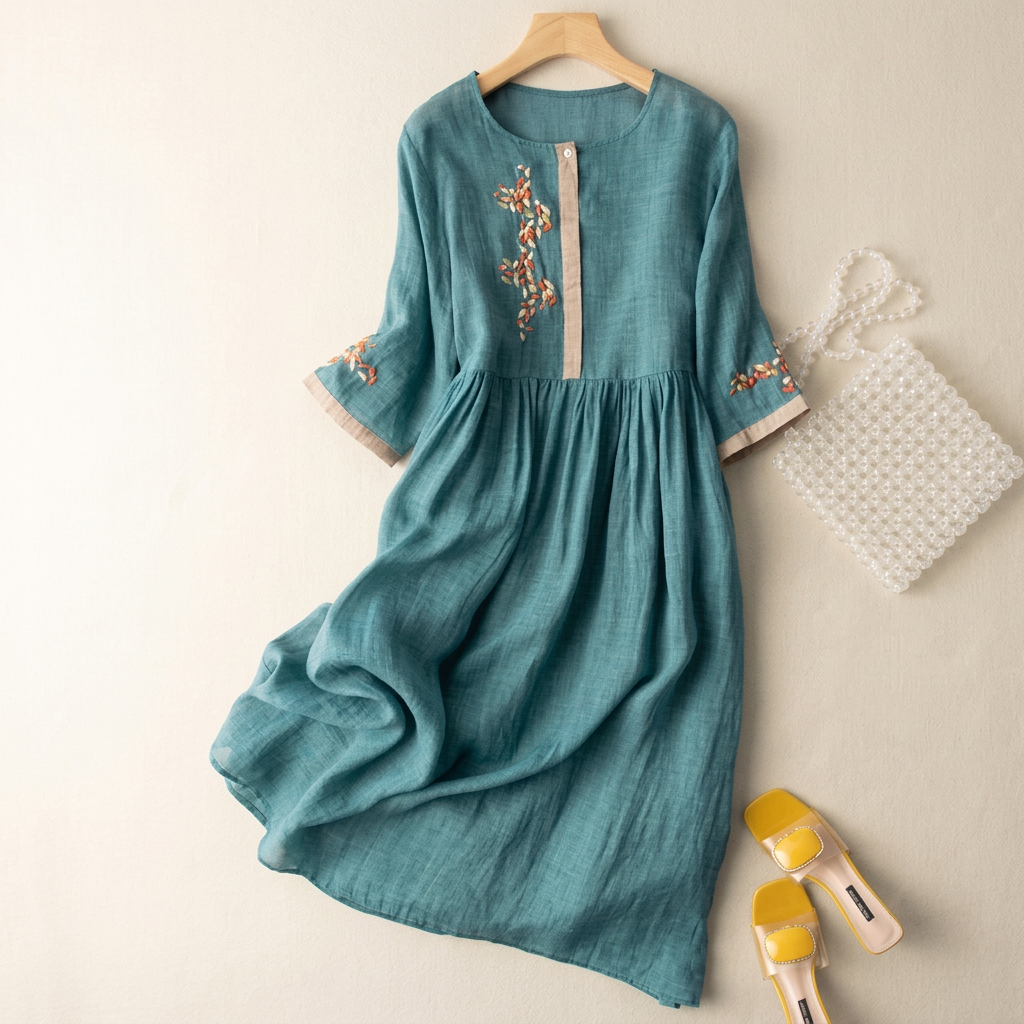 Medina Linen Dress