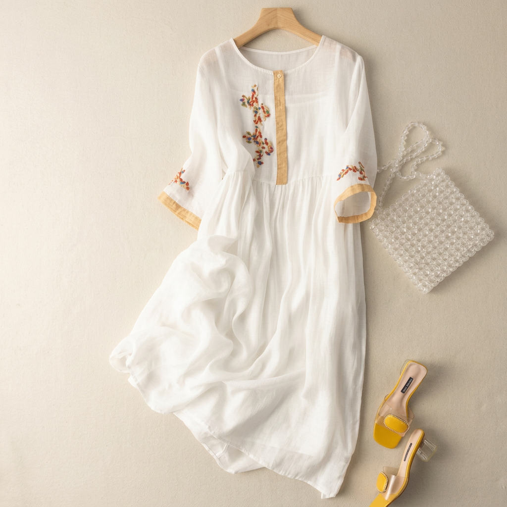 Medina Linen Dress