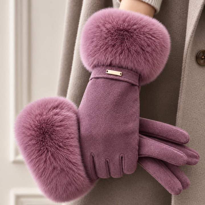 Siberian Aurora Fur Gloves