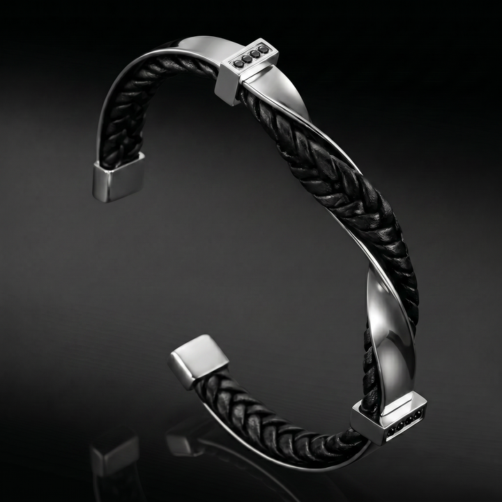 Veyron Braided Cuff Bracelet