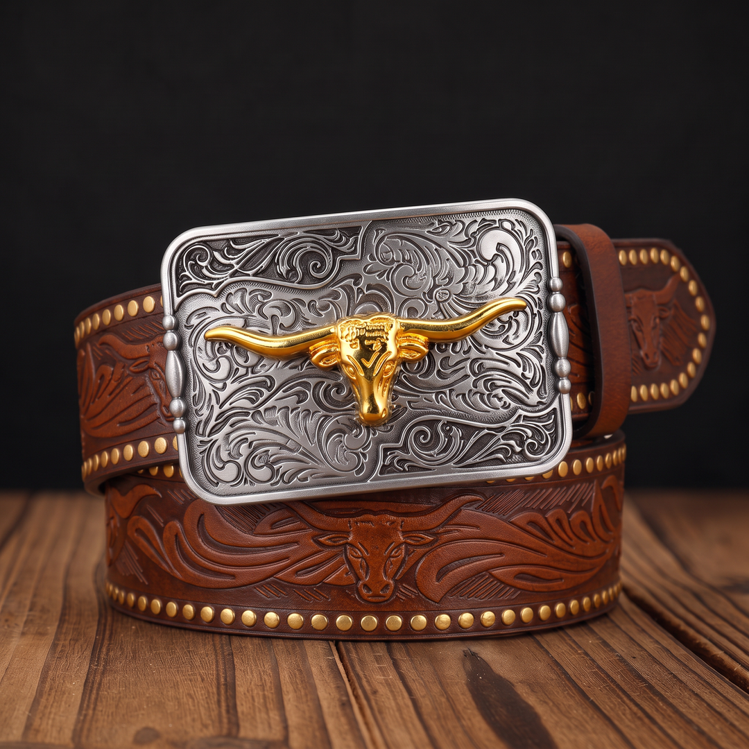 Weston Longhorn Leather Belt