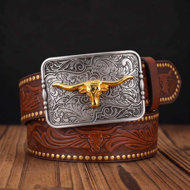 Weston Longhorn Leather Belt