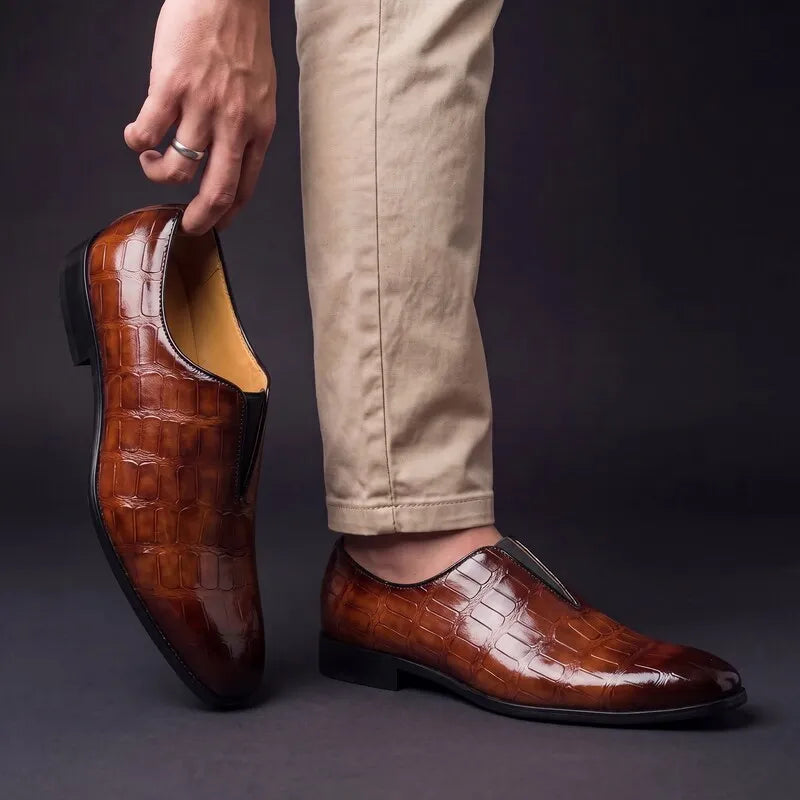 Stefano Genuine Leather Loafers